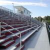 Clem Lemire Stadium, Manchester Memorial HS, NH - 15 row high, 246' long elevated beam design grandstand seating 2,000 and an 10' x 68' press box
