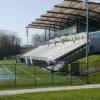 Western Conn State College, Danbury, CT - 17 row high, 222' long elevated beam design grandstand seating 2,200 