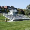 Watervliet High School, NY - 12 row high, 90' long elevated beam design grandstand seating 600 people and an 8' x 18' press box
 