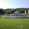 Watervliet High School, NY - 12 row high, 90' long elevated beam design grandstand seating 600 people and an 8' x 18' press box
 