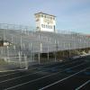 After renovation (all new aluminum plank, added risers, added aisle rails, new fencing enclosure, two new handicap ramps) picture of a 20 row high, 150' long bleacher seating 1,800 at Winnacunnet HS in Hampton, NH