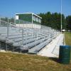Monadnock Regional HS, Swanzey, NH - 10 row high, 175' long non-elevated angle frame bleacher seating 1,000 people