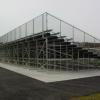 Elevated angle frame bleacher
