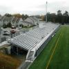 Endicott College, Beverly, MA - 13 row high, 270' long elevated beam design grandstand seating 1,700 people and an 8' x 24' press box
