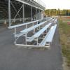 4 row high, 27' long portable bleacher
