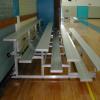 4 row high, 21' long tip and roll bleacher
