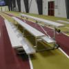 3 row high, 21' long tip and roll bleacher
