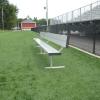 15' long portable team bench with backrest

